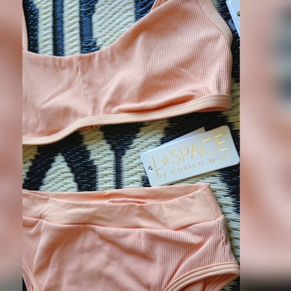 L*Space Gemma Ribbed Top Frenchi Bottoms Bikini - Picture 8 of 14